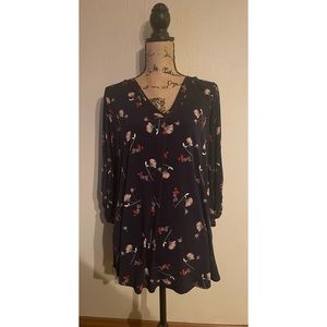 NWT Beacon floral blouse